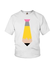 TEACHER TIE - PENCIL DESIGN Youth T-Shirt tile