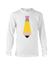 TEACHER TIE - PENCIL DESIGN Long Sleeve Tee tile