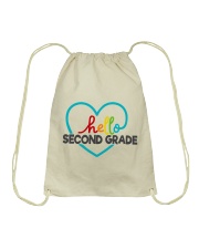 HELLO 2ND GRADE Drawstring Bag tile