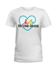 HELLO 2ND GRADE Ladies T-Shirt tile