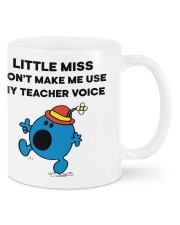 DON'T MAKE ME USE MY TEACHER VOICE Mugs tile
