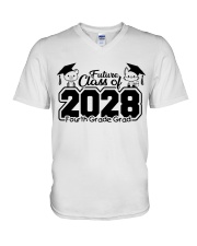 4TH GRADE FUTURE CLASS OF 2028 V-Neck T-Shirt tile