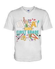 HELLO 1ST GRADE V-Neck T-Shirt tile