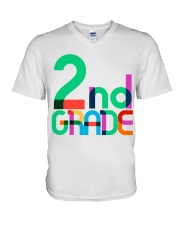 2ND GRADE V-Neck T-Shirt tile