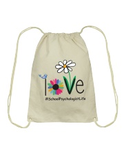 LOVE SCHOOL PSYCHOLOGIST LIFE Drawstring Bag thumbnail