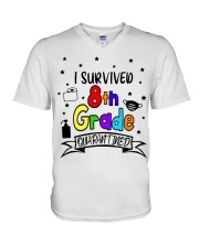 8TH GRADE V-Neck T-Shirt tile