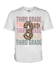 3RD GRADE V-Neck T-Shirt tile