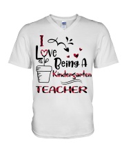KINDERGARTEN TEACHER V-Neck T-Shirt thumbnail