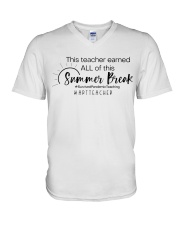 ART TEACHER V-Neck T-Shirt tile