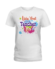 LIVING LIKE PRE-K TEACHER Ladies T-Shirt thumbnail