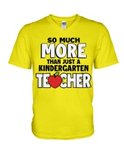 Kindergarten Teacher V-Neck T-Shirt tile
