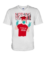 RED - NOTHING CAN STOP ME V-Neck T-Shirt tile