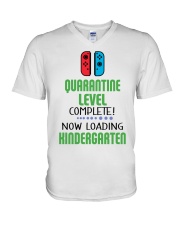 KINDERGARTEN LOADING V-Neck T-Shirt tile