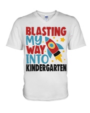 KINDERGARTEN V-Neck T-Shirt tile