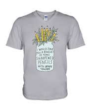 5th Grade Teacher V-Neck T-Shirt tile