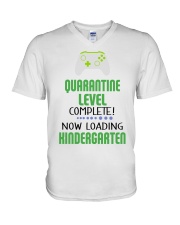 KINDERGARTEN LOADING V-Neck T-Shirt tile