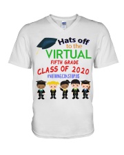 5TH GRADE CLASS OF 2020 V-Neck T-Shirt tile