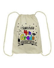 4TH GRADE Drawstring Bag tile