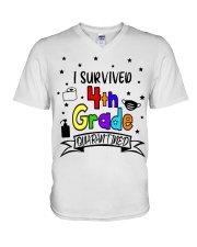 4TH GRADE V-Neck T-Shirt tile