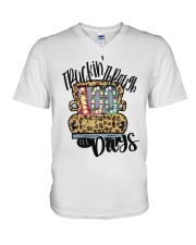 Truckin' Through 100 Days V-Neck T-Shirt tile