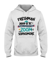FRESHMAN ZOOMING INTO SOPHOMORE Hooded Sweatshirt tile