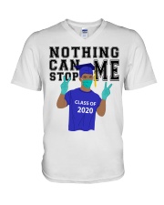 ROYAL BLUE - NOTHING CAN STOP ME V-Neck T-Shirt thumbnail