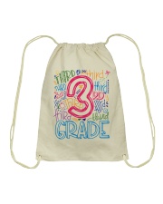 THIRD GRADE TYPOGRAPHIC Drawstring Bag thumbnail