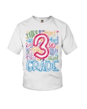 THIRD GRADE TYPOGRAPHIC Youth T-Shirt thumbnail