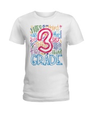 THIRD GRADE TYPOGRAPHIC Ladies T-Shirt thumbnail