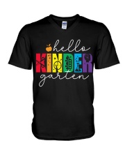KINDERGARTEN V-Neck T-Shirt tile