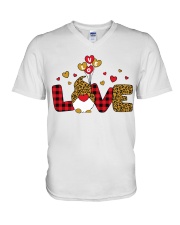 Love Teacher Life V-Neck T-Shirt tile