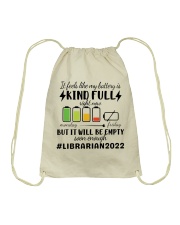 LIBRARIAN 2022 Drawstring Bag tile