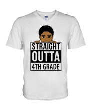 4TH GRADE BOY V-Neck T-Shirt tile