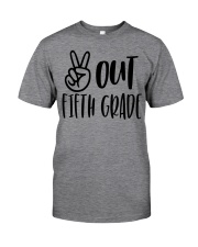 PEACE OUT 5TH GRADE Classic T-Shirt front