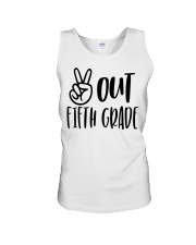 PEACE OUT 5TH GRADE Unisex Tank tile