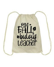 ONE FALLBULOUS TEACHER Drawstring Bag tile