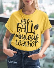 ONE FALLBULOUS TEACHER Classic T-Shirt custom-t-shirts-classic-lifestyle-front-399