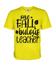 ONE FALLBULOUS TEACHER V-Neck T-Shirt tile