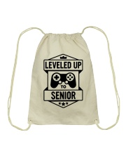 SENIOR - LEVELED UP TO Drawstring Bag tile