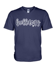 BULLDOGS V-Neck T-Shirt tile