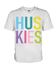 HUSKIES V-Neck T-Shirt tile