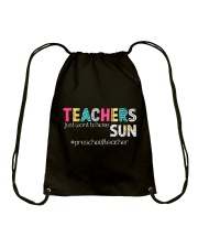 PRESCHOOL TEACHER Drawstring Bag tile
