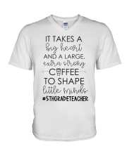 5TH GRADE TEACHER V-Neck T-Shirt tile