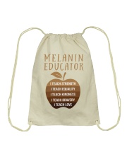 Melanin Educator Drawstring Bag tile
