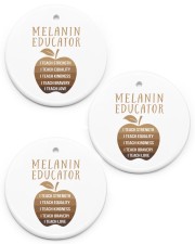 Melanin Educator Circle Ornament (Porcelain) tile