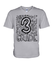 THIRD GRADE TYPO V-Neck T-Shirt thumbnail