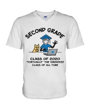 2ND GRADE CLASS OF 2020 V-Neck T-Shirt tile