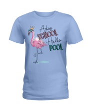 ADIOS SCHOOL HELLO POOL Ladies T-Shirt tile