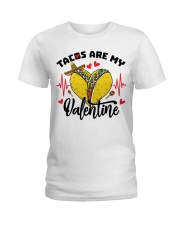 Tacos Are My Valentine Ladies T-Shirt tile