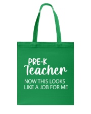 PRE-K TEACHER Tote Bag tile